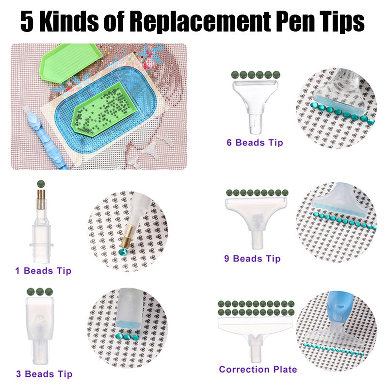 5D Diamonds Painting Pen Kit Resin Diamonds Drawing Pens