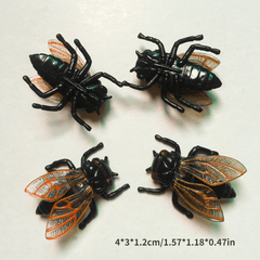 2pcs Golden Cicada Funny Small Toy Model Decoration