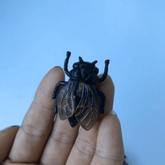 2pcs Golden Cicada Funny Small Toy Model Decoration