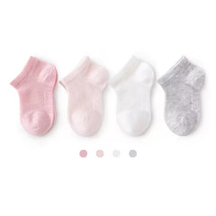 3 Pairs of Breathable Infant Baby Socks for Summer