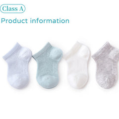 3 Pairs of Breathable Infant Baby Socks for Summer