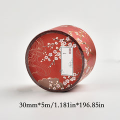 Bronzing Hand Account Red & Gold Stationery Adhesive Tape 30mmx5m