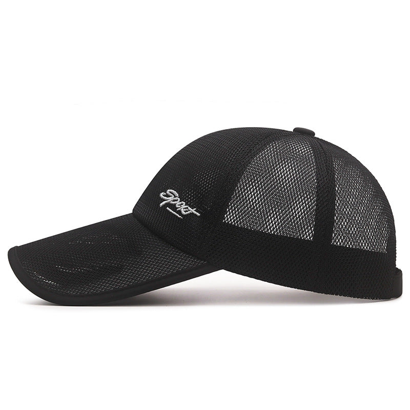 Men's Breathable Sunscreen Baseball Cap Extended Brim