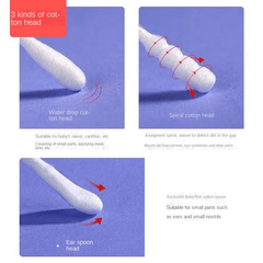 Ultra Fine Baby Swabs Nose & Ear Cleaning Tool