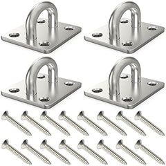4pcs Stainless Steel Ceiling Hooks 304, Marine Hardware with Screws