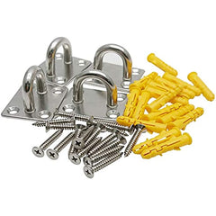 4pcs Stainless Steel Ceiling Hooks 304, Marine Hardware with Screws