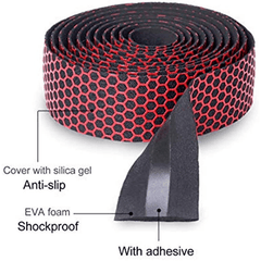 Breathable Hexagon Handlebar Tape Set - Enhance Cycling Experience