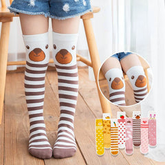 Kids Girls Strawberry Over the Knee Socks Cute Thin Anti-mosquito Stockings