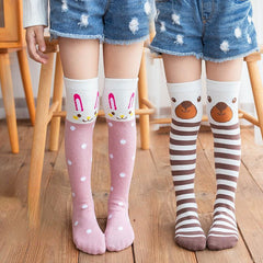 Kids Girls Strawberry Over the Knee Socks Cute Thin Anti-mosquito Stockings