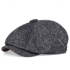 Solid Newsboy Cap Unisex Beret Vintage Painter Hat