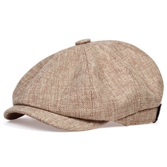 Solid Newsboy Cap Unisex Beret Vintage Painter Hat