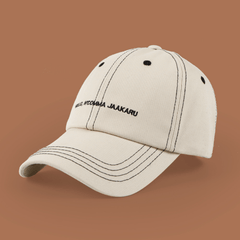 Letter Embroidery Baseball Cap Cotton Solid Couple Dad Hats
