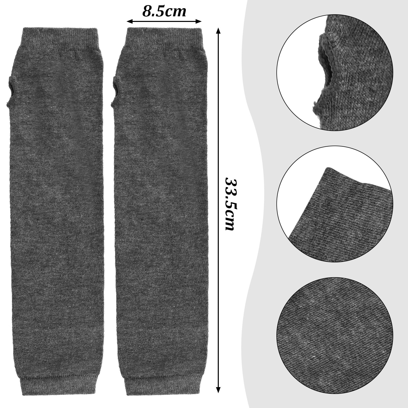 Warm Knitted Half Finger Gloves Thumb Hole Fingerless Gloves