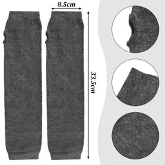 Warm Knitted Half Finger Gloves Thumb Hole Fingerless Gloves