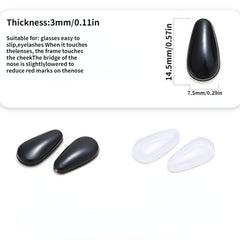 Silicone Anti-slip Nose Pad for Sunglasses - Half Moon Pattern