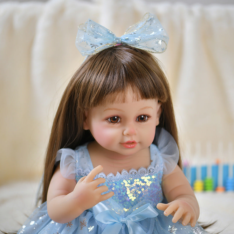 Rebirth Doll Vein Silicone Vinyl Reborn Doll Girl's Birthday Gift