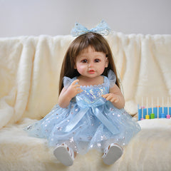 Rebirth Doll Vein Silicone Vinyl Reborn Doll Girl's Birthday Gift