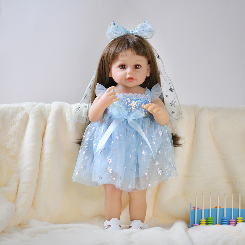 Rebirth Doll Vein Silicone Vinyl Reborn Doll Girl's Birthday Gift