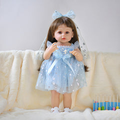 Rebirth Doll Vein Silicone Vinyl Reborn Doll Girl's Birthday Gift