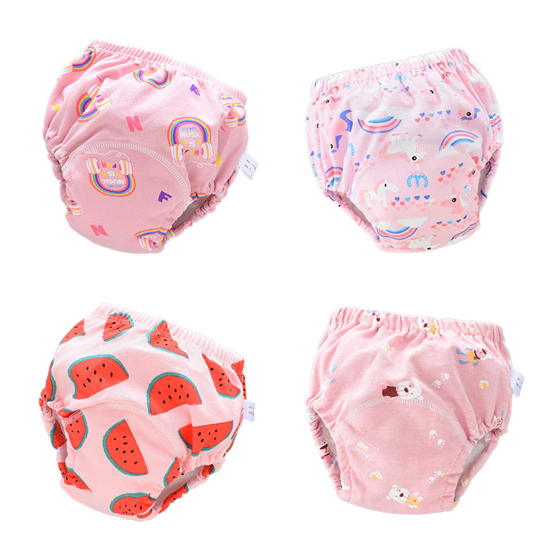 6-Layer Reusable Baby Diaper Pants - Potty Training Cloth Nap