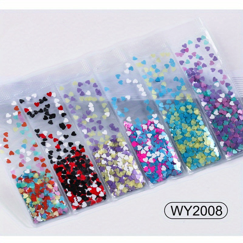 Colorful Glitter Sequins and Stickers for DIY Nail Sliders