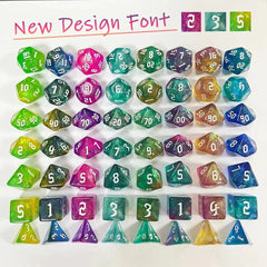Set Games Dices With PU Leather Storage Bag - Fun Party Game Dices