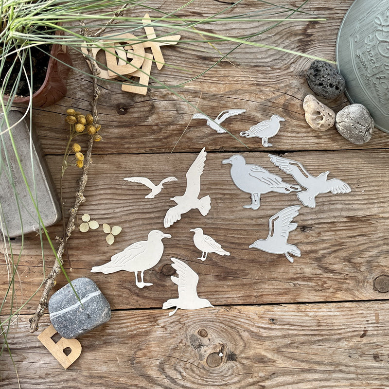 Flying And Resting Birds Cutting Dies for Album Crafts