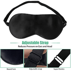 Adjustable Silk Eye Mask for Sleep and Travel