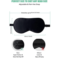 Adjustable Silk Eye Mask for Sleep and Travel