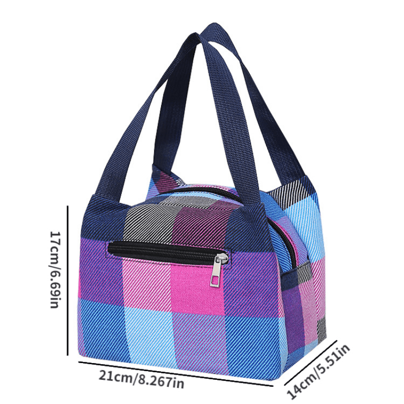 Casual Nylon Colorblock Handbag Lightweight Multifunctional Storage Satchel Bag