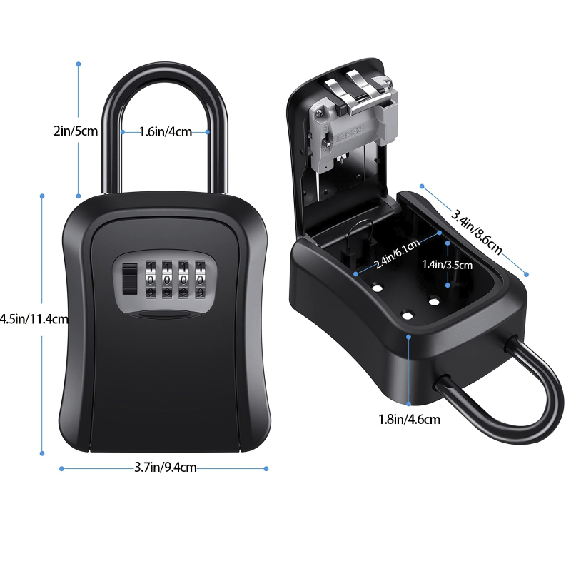Wall Mounted Password Key Box - Secure Spare Keys