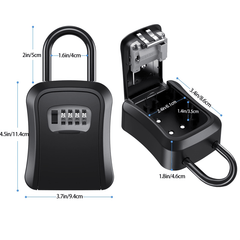 Wall Mounted Password Key Box - Secure Spare Keys