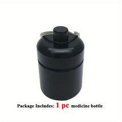Waterproof Pill Organizer & Metal Pill Holder Keychain for Travel
