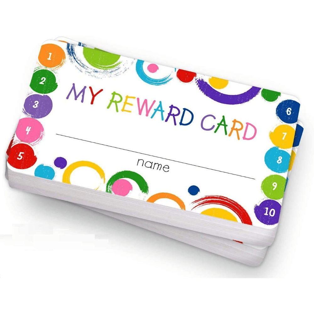 100pcs Reward Punch Cards with Hole Punch for Students