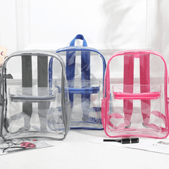 Clear PVC Backpack for Outdoor Sports & Fitness