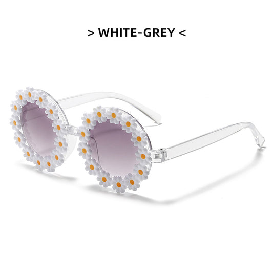Kids Flowers Shaped Sunglasses UV Protection