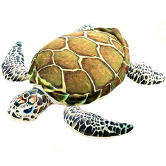 Realistic Stuffed Sea Turtle Plush Toy - Ocean Life Tortoise