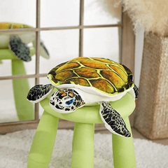 Realistic Stuffed Sea Turtle Plush Toy - Ocean Life Tortoise