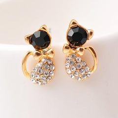 Cat Studs Earrings Mini Bow Earrings