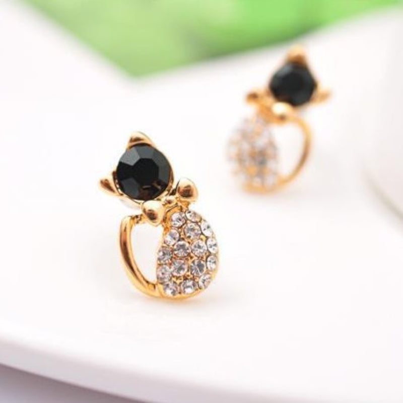 Cat Studs Earrings Mini Bow Earrings
