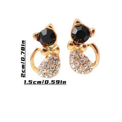 Cat Studs Earrings Mini Bow Earrings