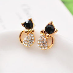 Cat Studs Earrings Mini Bow Earrings