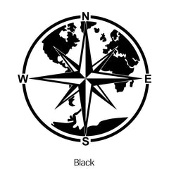 Nautical Compass Vinyl Auto Stickers - Ocean Exploration Reflective Decal