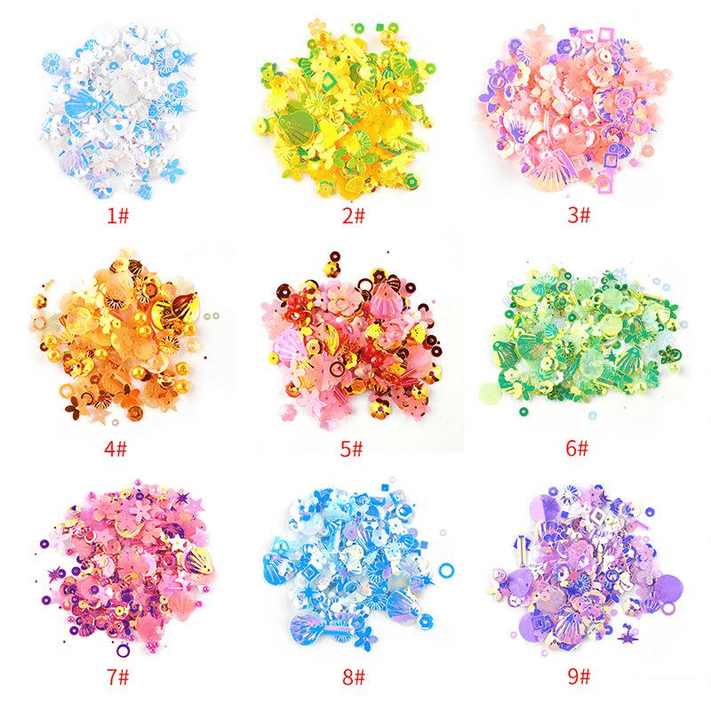 Glitter Resin Filling DIY Nail Art Jewelry Filler Flower Pearl Glitter Sequins
