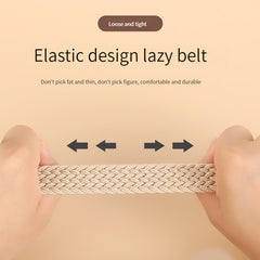 Elastic Seamless Braided Hole Denim Canvas Belt