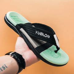 Men's Lightweight Non Slip Flip Flops for Indoor Outdoor Beach Shower