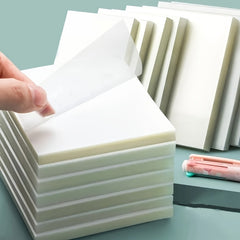 50 Sheets Transparent Sticky Notes Waterproof Self Adhesive Translucent
