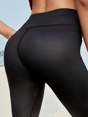 Floral Print Plus Size Sports Leggings High Rise Skinny Fitness Leggings