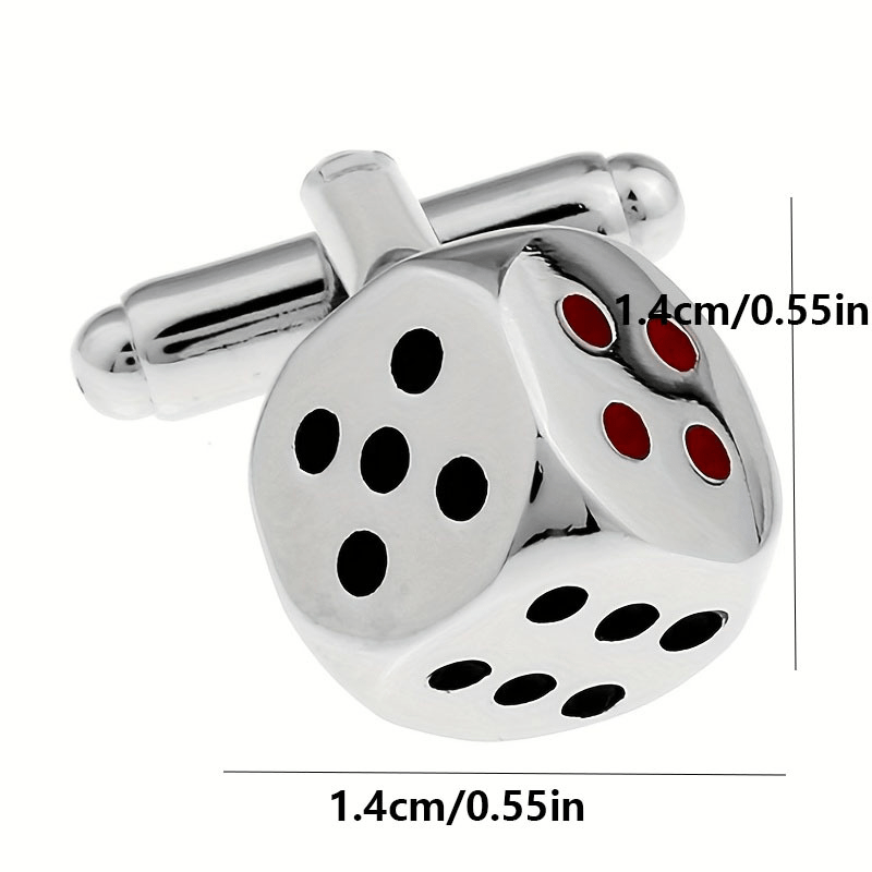 Silver Dice Cufflinks