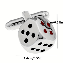 Silver Dice Cufflinks